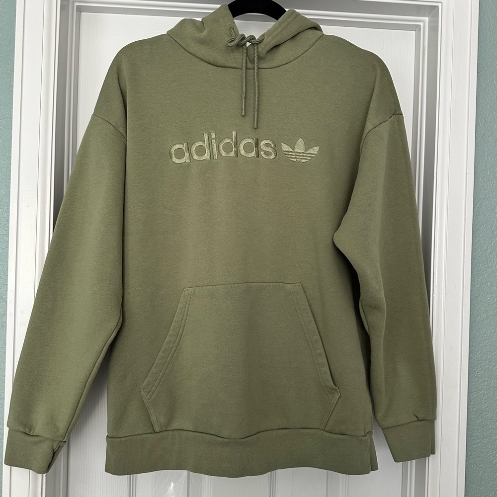 Adidas‎ Men’s Hoodie Sweatshirt Olive Army Green Size Small